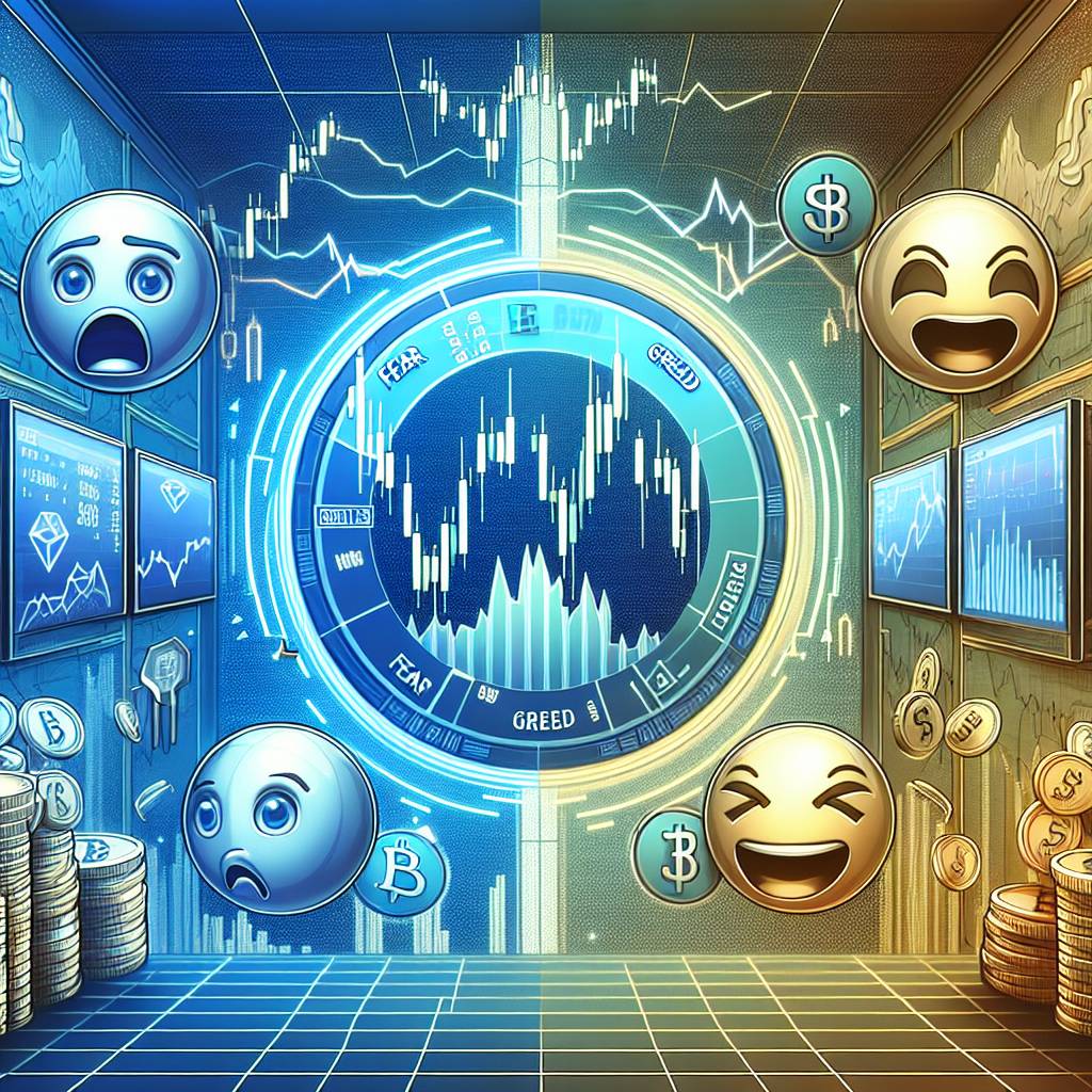 How does the fear and greed index measure the sentiment in the cryptocurrency market?