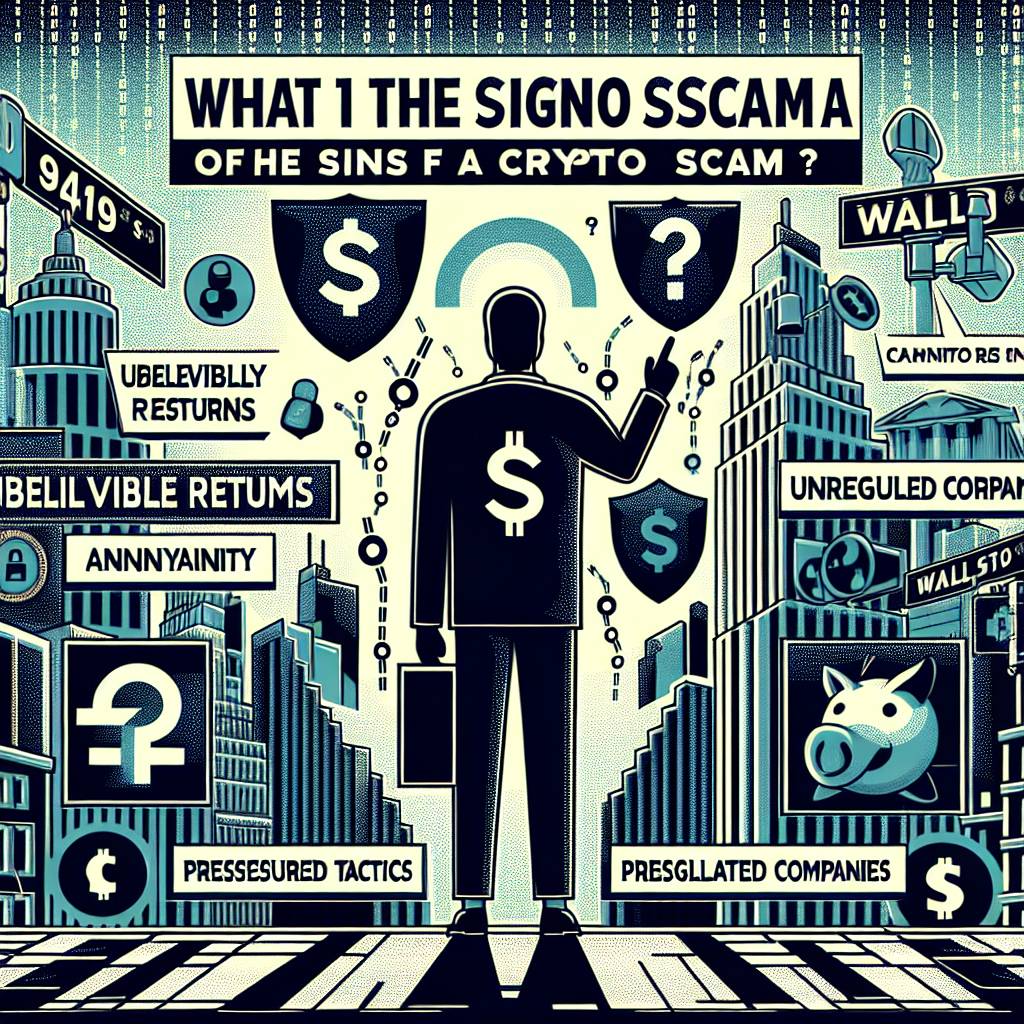 What are the common signs of a degrain crypto scam?