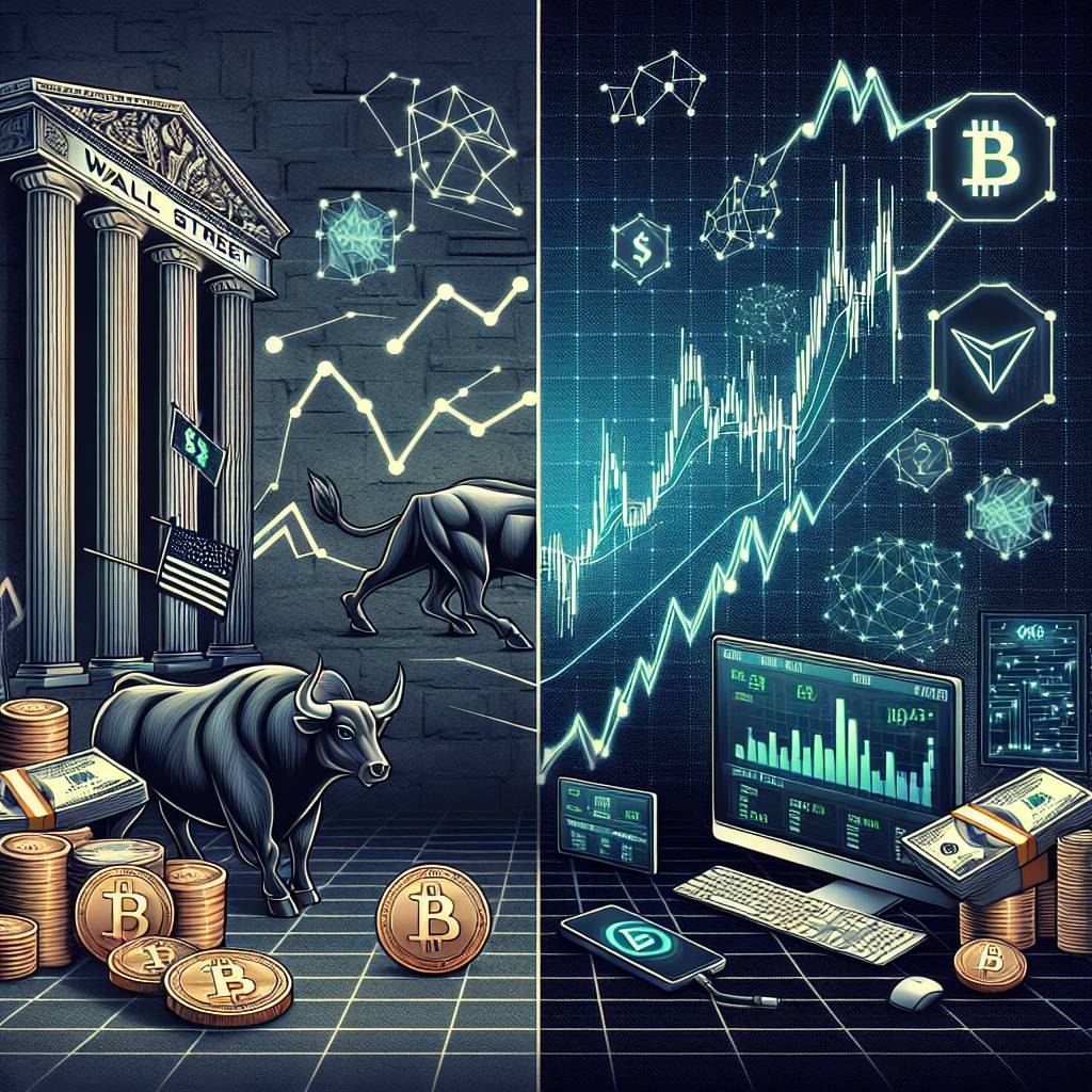 What are the key differences between reading stock charts for traditional stocks and reading charts for cryptocurrencies?