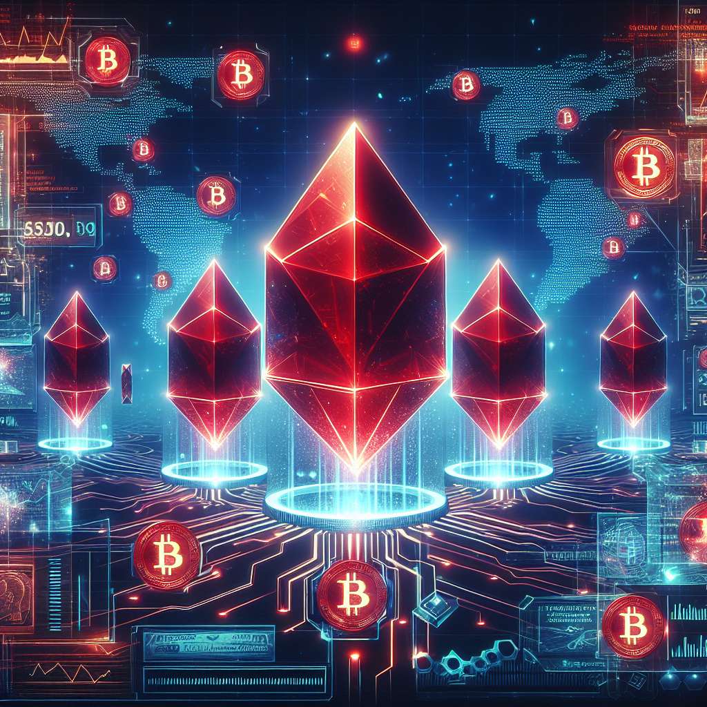 How do red kyber crystals relate to digital currencies and blockchain technology?