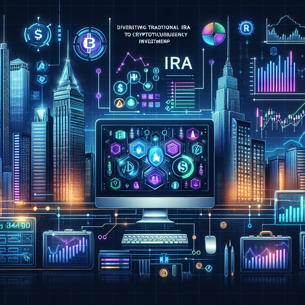 How can traditional IRAs be used to diversify a cryptocurrency portfolio?