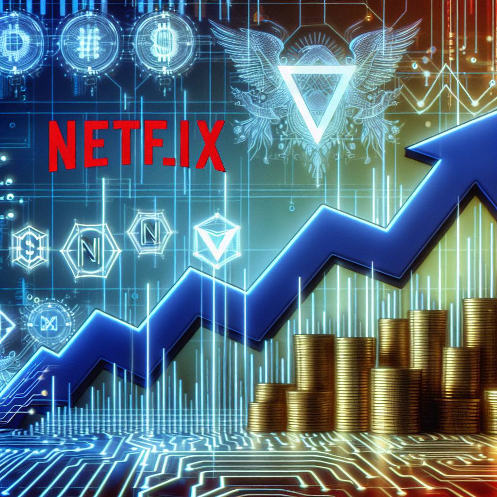 How does the increase in Netflix stock impact the value of digital currencies?