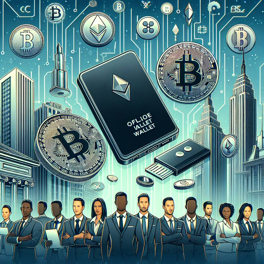 Which plastic credit card holder keychains are recommended for storing cryptocurrency offline?
