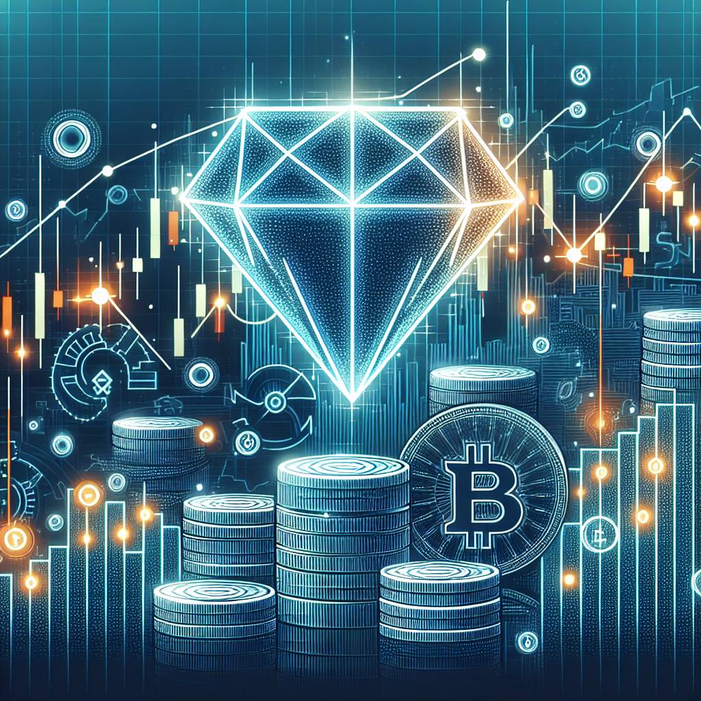 Are there any specific cryptocurrencies that have recently exhibited a diamond top reversal pattern?