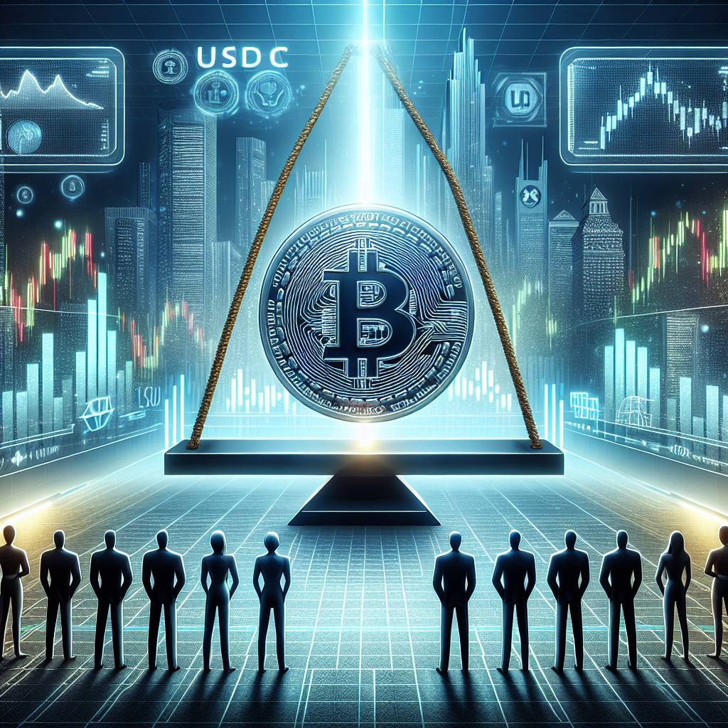 What are the potential risks of investing in USDC in the volatile cryptocurrency market?