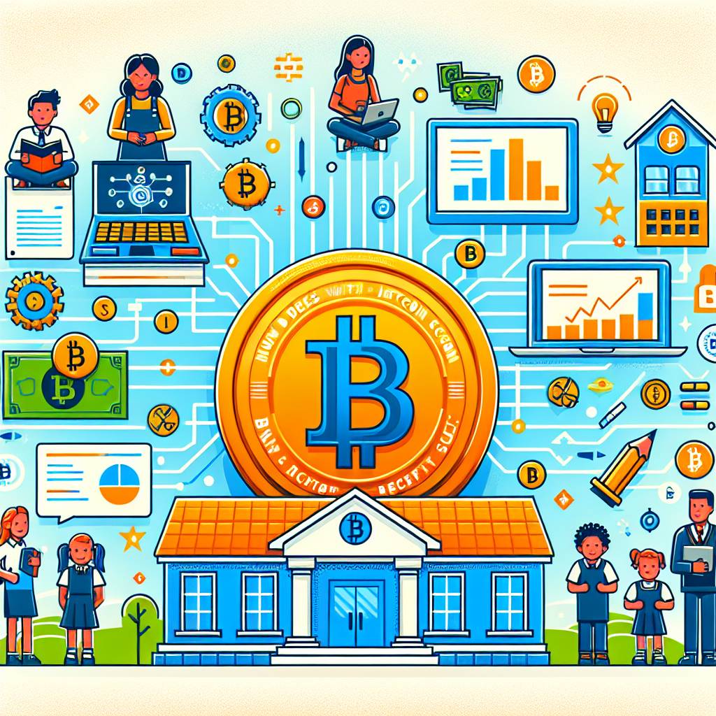 How does paying with bitcoin benefit schools?