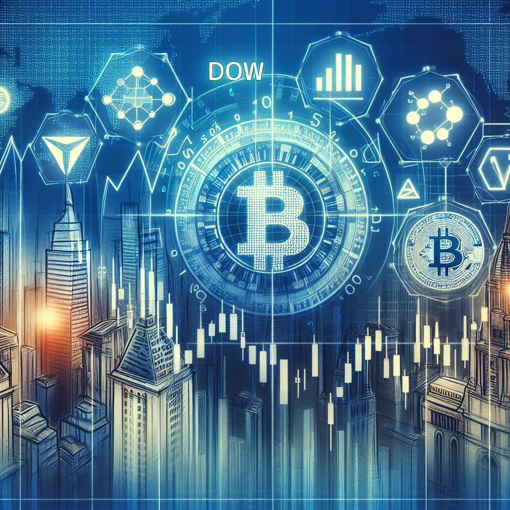 How can Dow Jones index be used to predict cryptocurrency price movements?