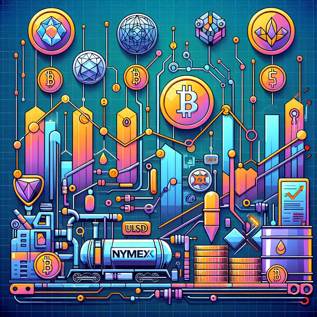 What are the correlations between the Nymex natural gas price chart and cryptocurrency prices?