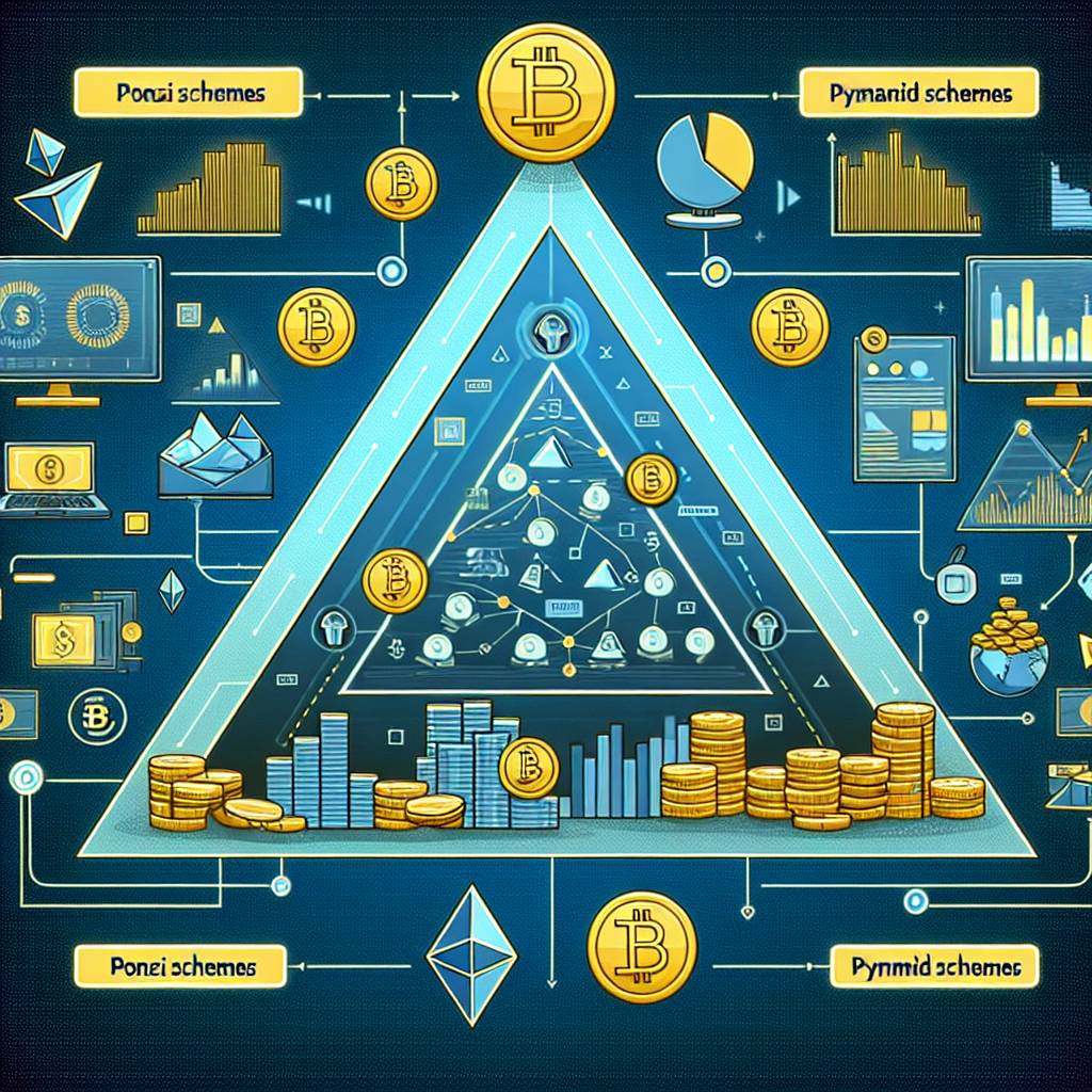 How do pyramid schemes and Ponzi schemes affect the digital currency market? 📉