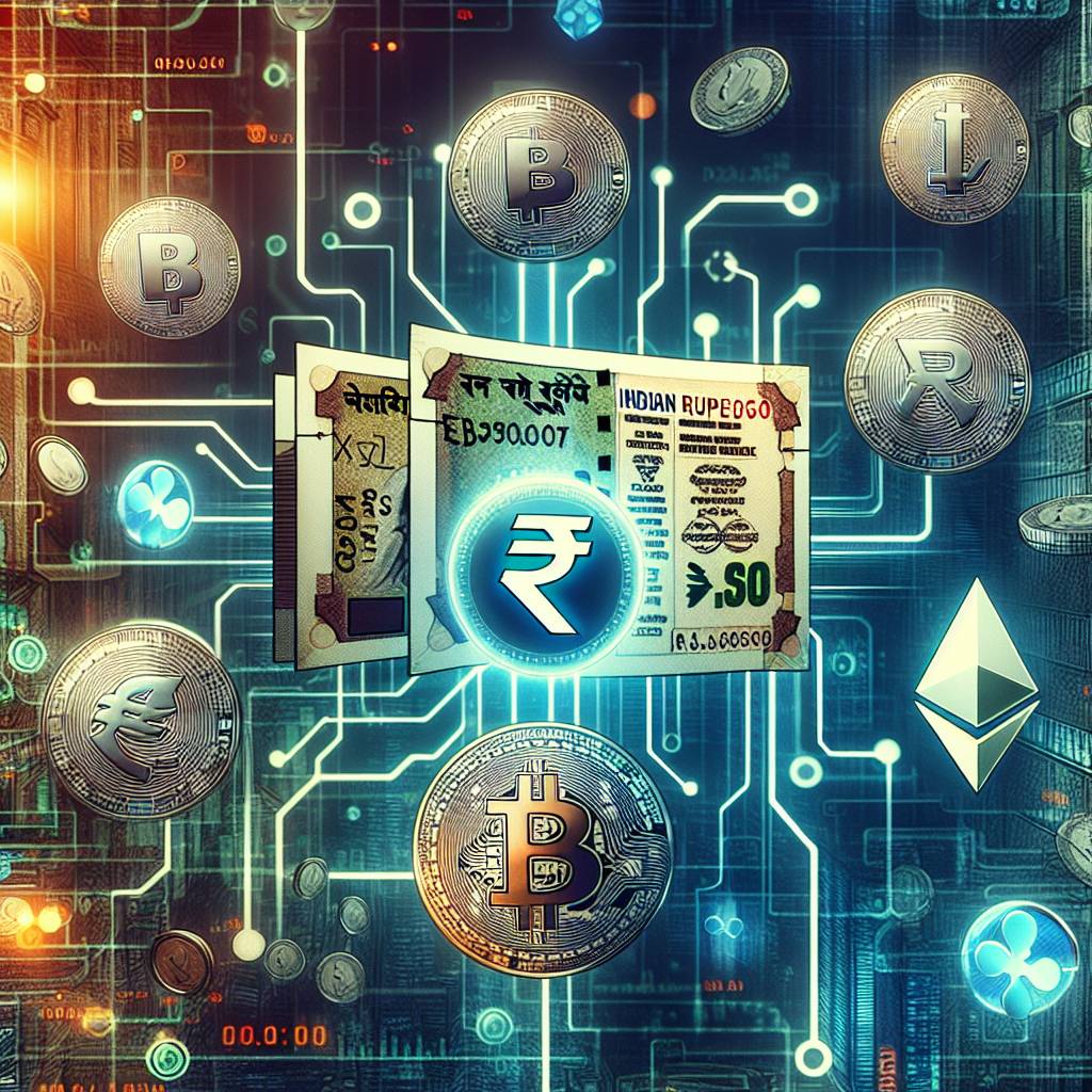 How can I convert rupees into popular cryptocurrencies?