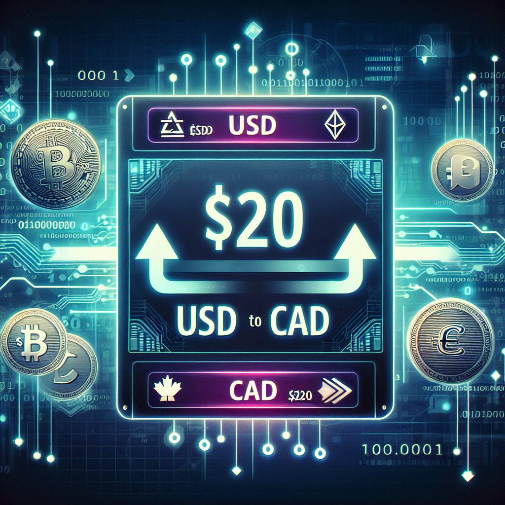 Is it possible to convert $20 USD to CAD instantly using cryptocurrency?