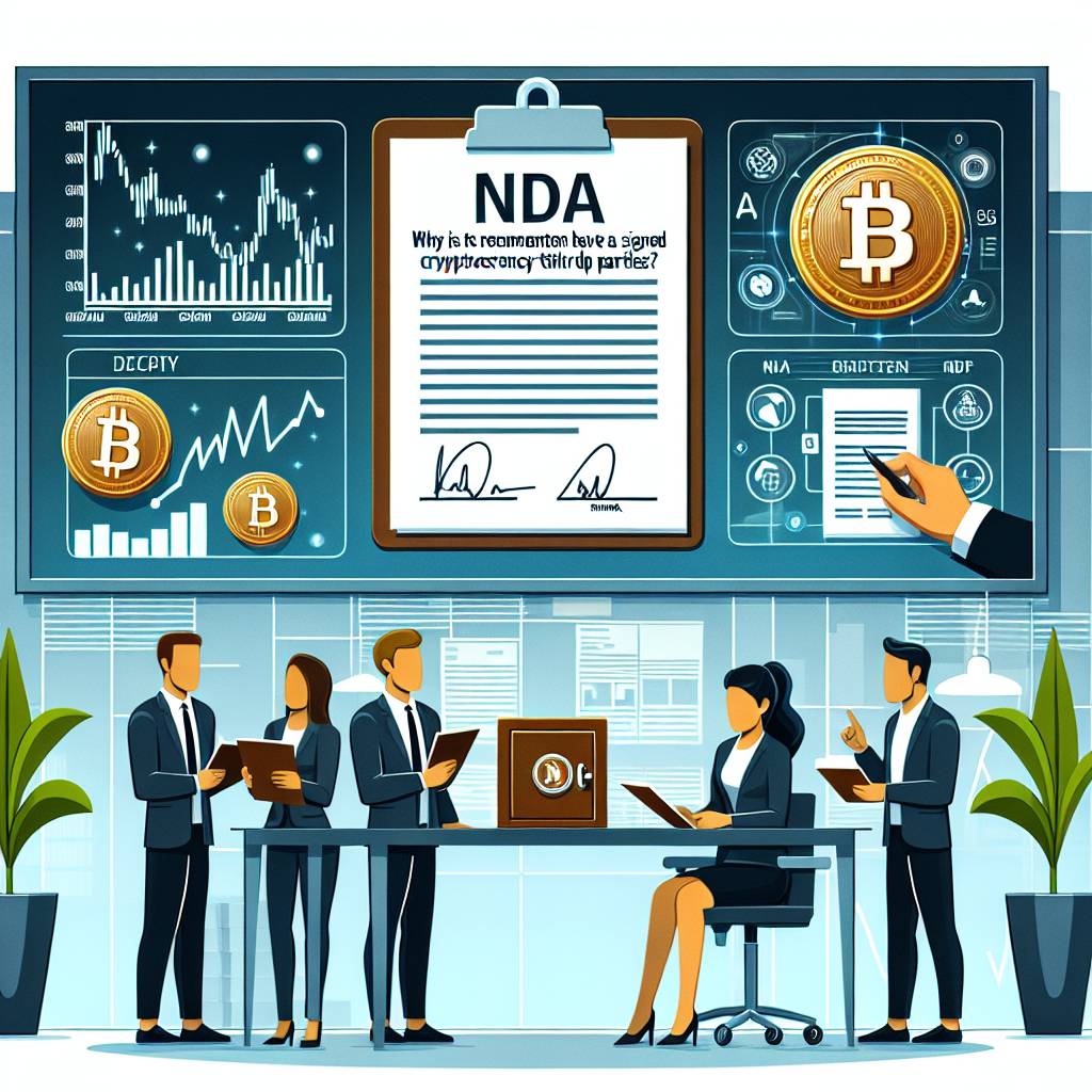 Why is it recommended to have a signed NDA when discussing cryptocurrency strategies with third parties?