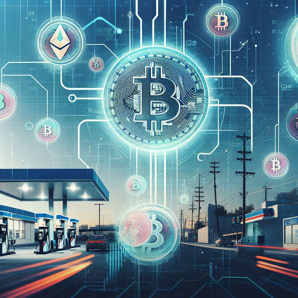 What are the most popular cryptocurrencies accepted at Anderson's gas station?