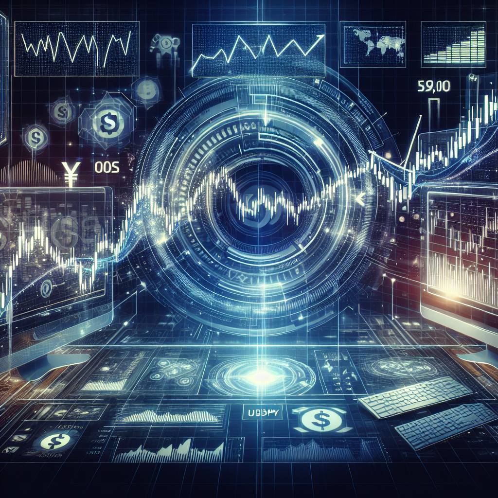 How can I use live charts to analyze the USD/JPY forex pair in the context of digital currencies?