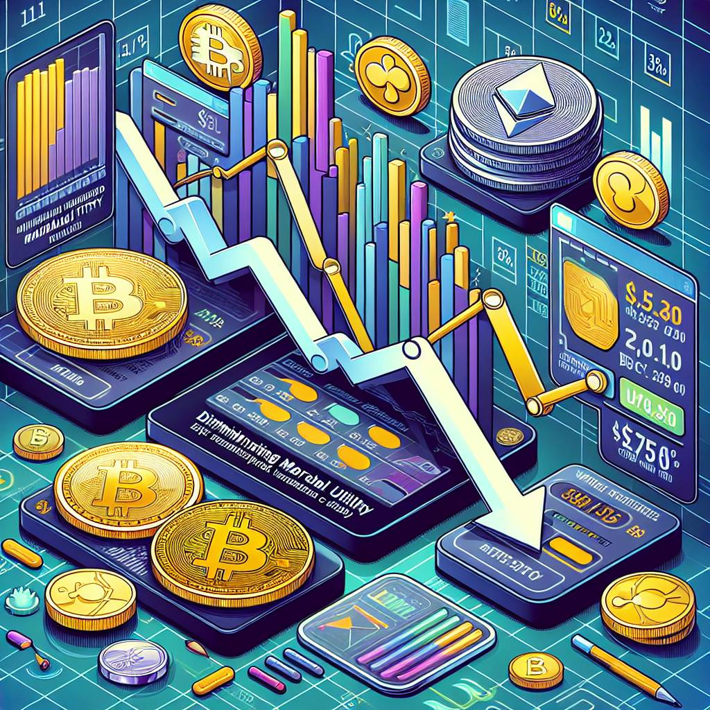 How does diminishing marginal utility apply to the value of cryptocurrencies?