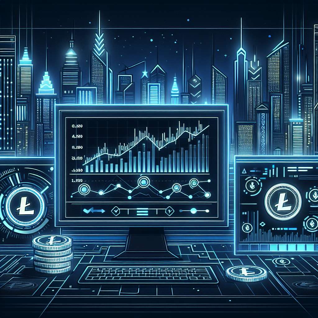 Are there any websites that offer real-time value charts for Litecoin?