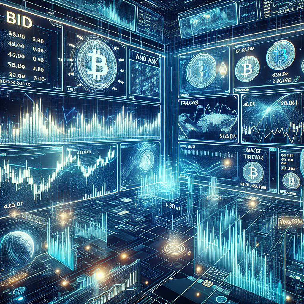 Are bid and ask prices in cryptocurrency exchanges influenced by market demand and supply?