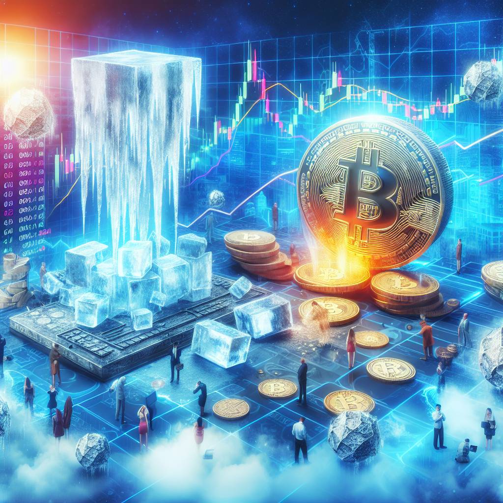 How does the freezing of funds affect the value of cryptocurrencies?