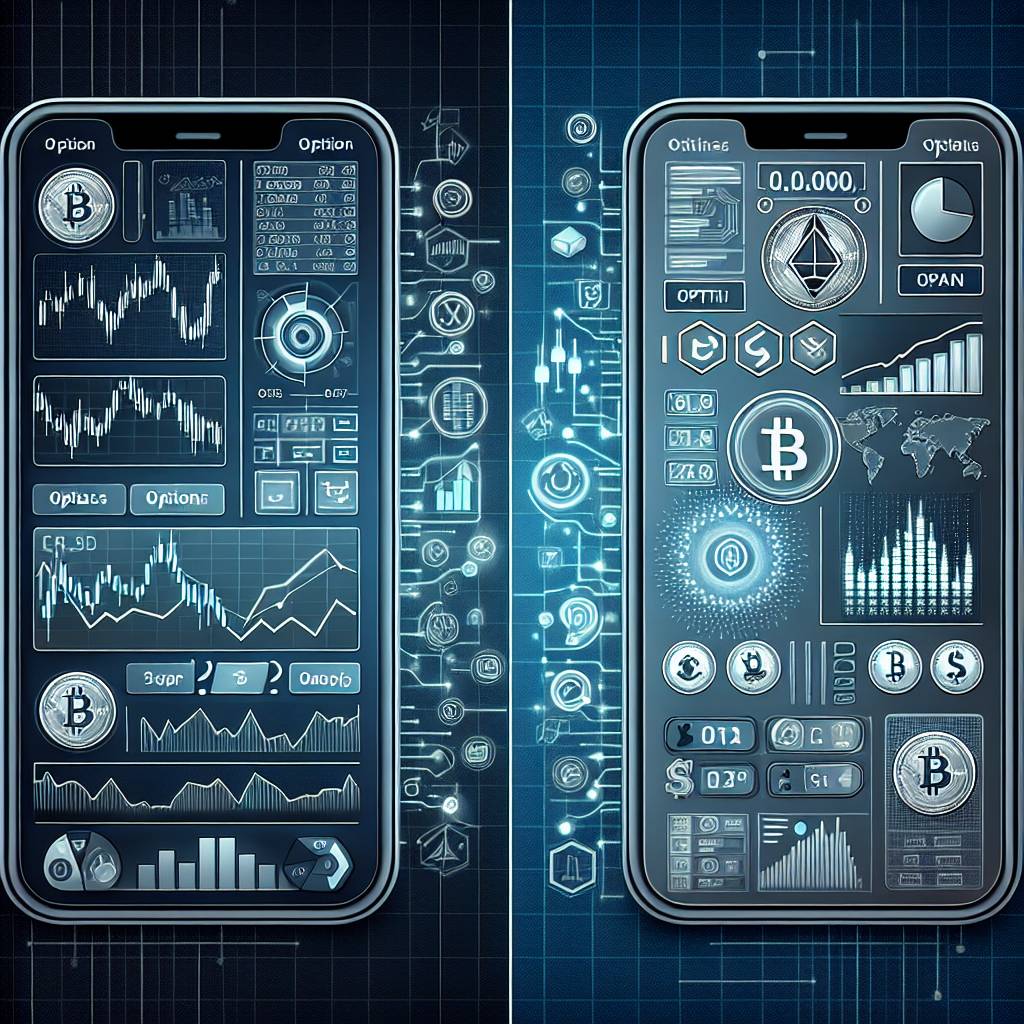 How does trading options on cryptocurrencies like Bitcoin or Ethereum differ from traditional options trading?