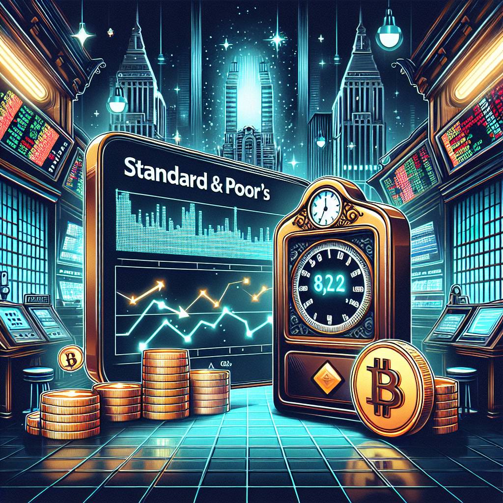 What is the impact of Standard & Poor's credit ratings on the cryptocurrency market?