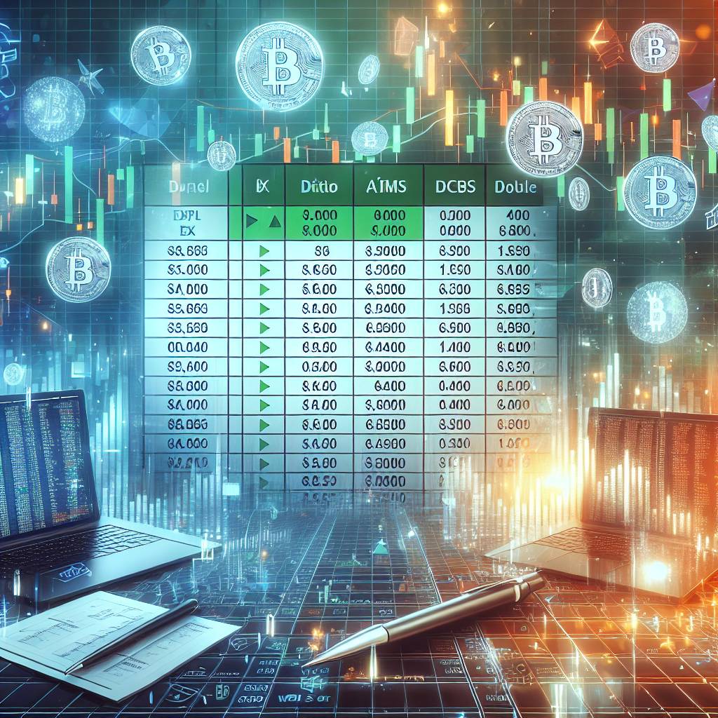 What are the steps to create an Excel spreadsheet for tracking cryptocurrency transactions?