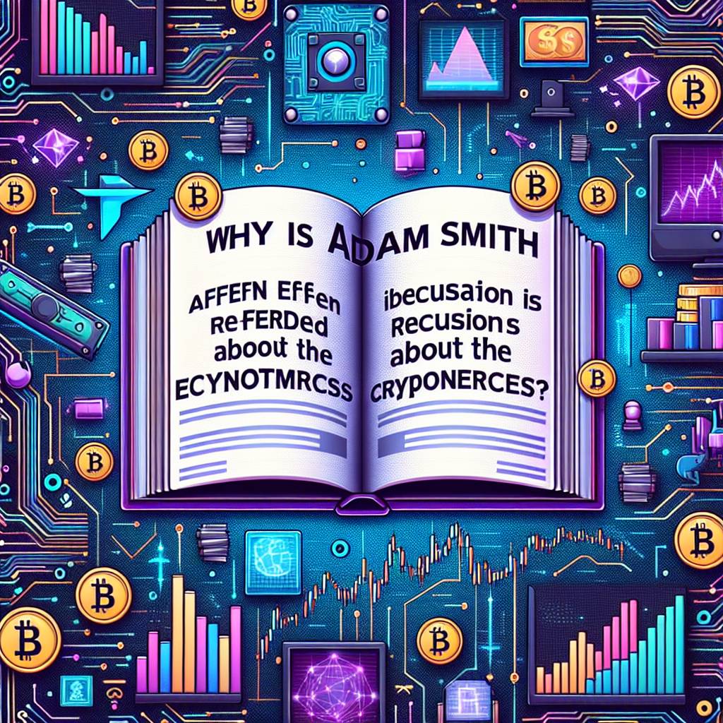 Why is Adam Smith often referenced in discussions about the economics of cryptocurrencies?