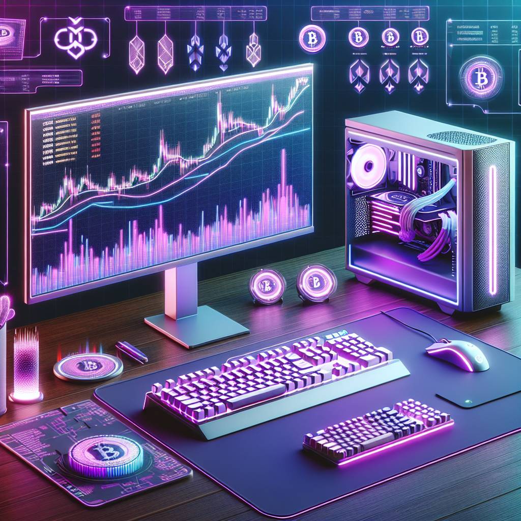 What are the advantages of using a pastel purple gaming setup for analyzing cryptocurrency trends?