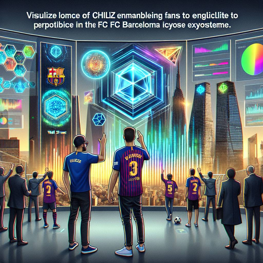 How does Chiliz enable fans to participate in the FC Barcelona ecosystem?