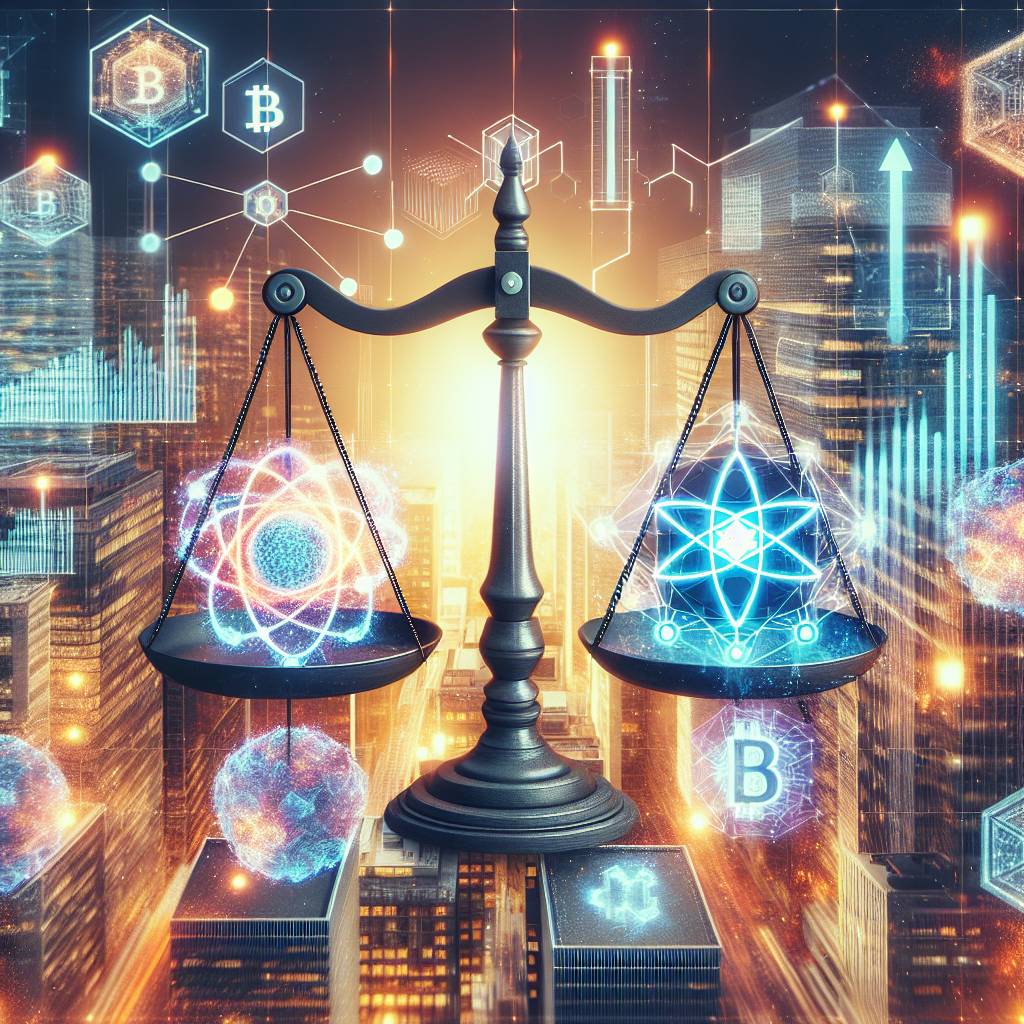 What are the risks and benefits of atomic investments in the blockchain technology?