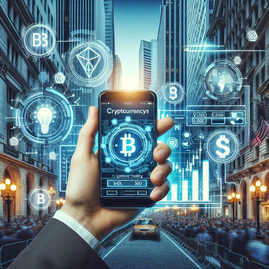 How can I use my mobile phone to trade cryptocurrencies on the go?