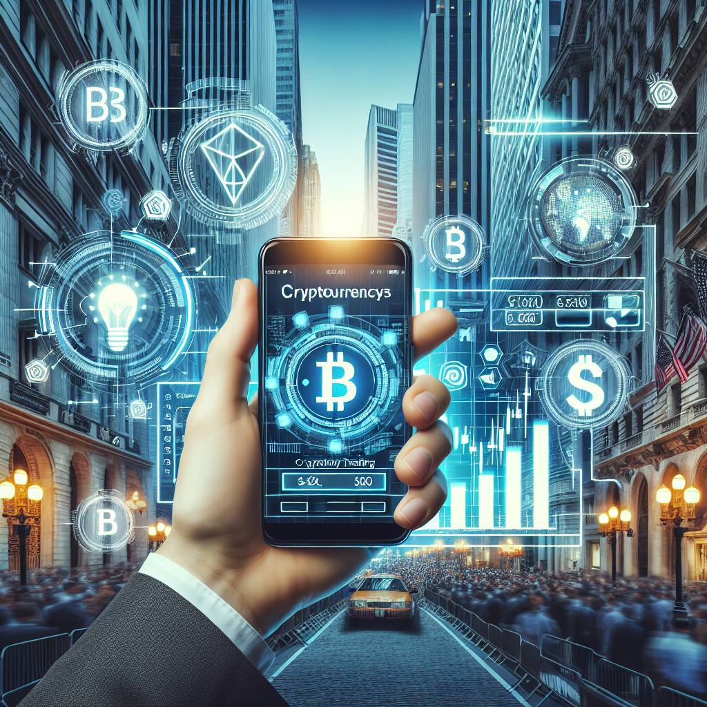 How can I trade cryptocurrencies on my mobile phone?