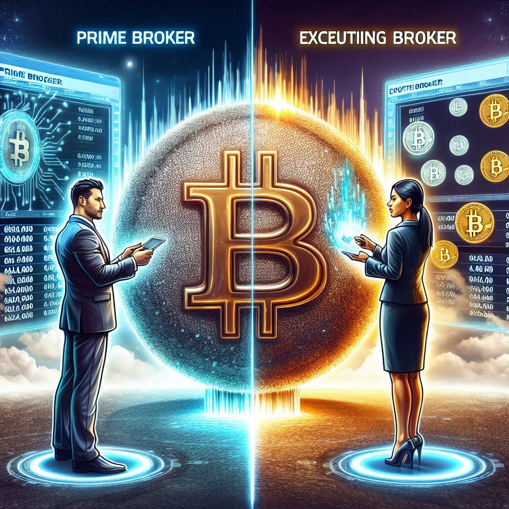 What are the differences between a prime broker and an executing broker in the cryptocurrency industry?