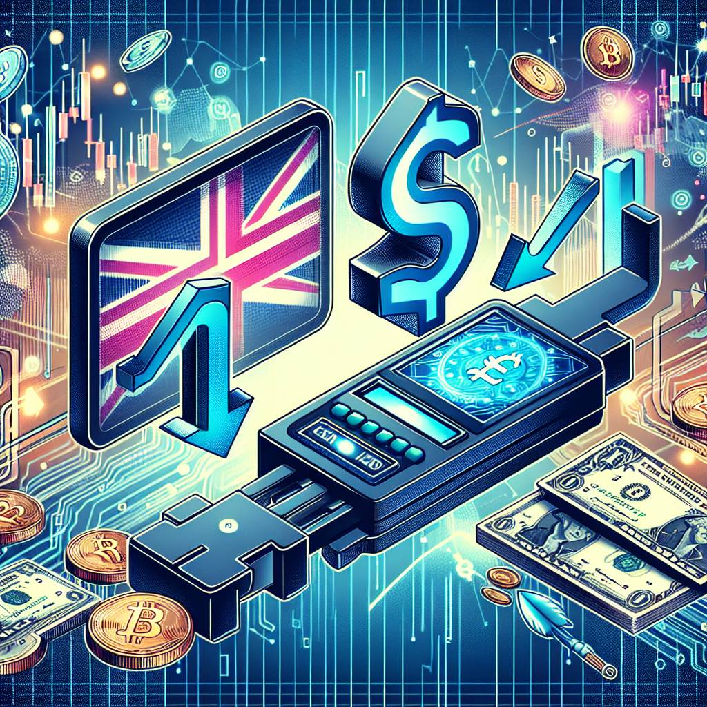 What is the process for converting pounds to USD using cryptocurrency?