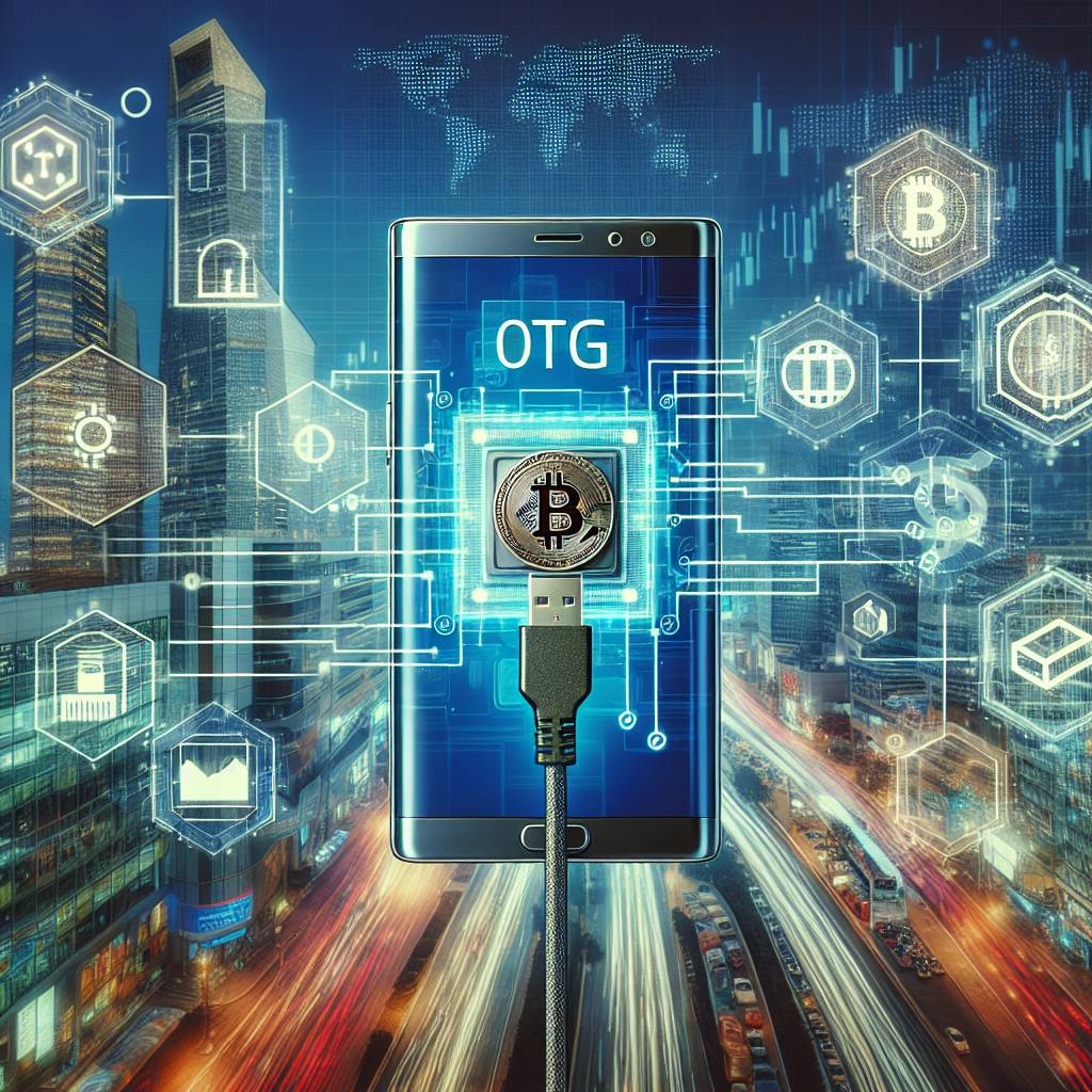 Is there a specific app or software required to enable OTG functionality on Note 4 for cryptocurrency transactions?