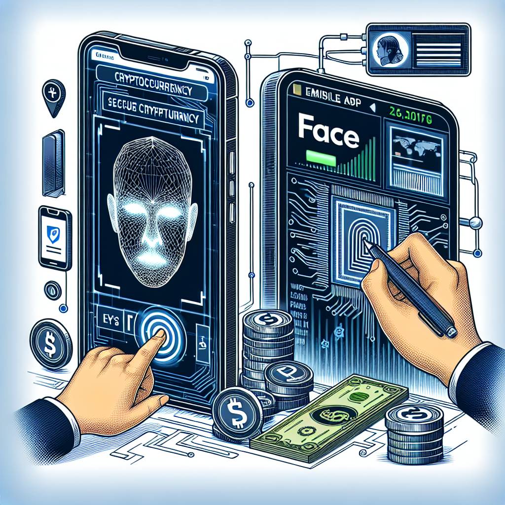 What are the steps to enable Face ID on the Cash App for secure cryptocurrency management?