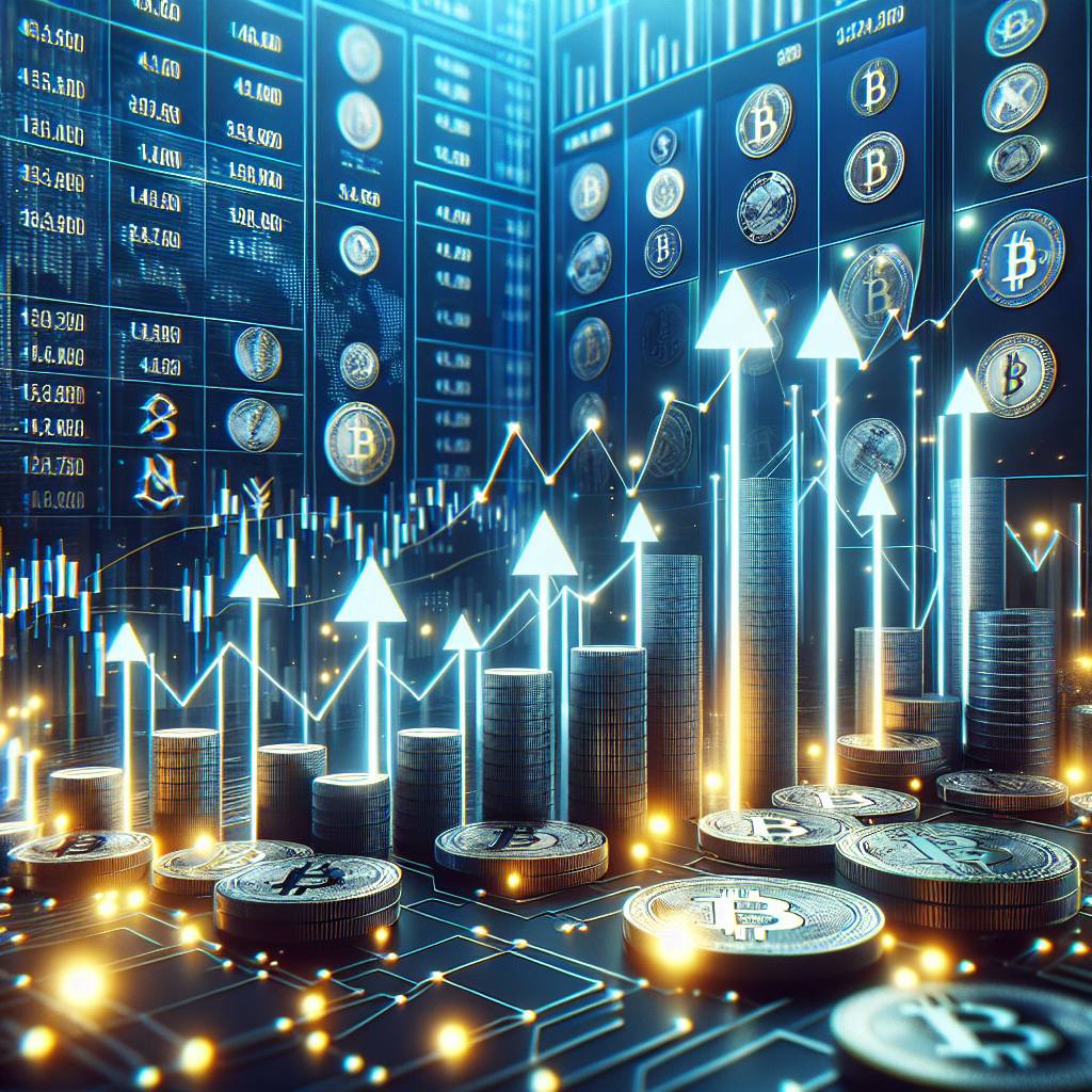 Which coins are showing significant upward movement in the cryptocurrency market today?