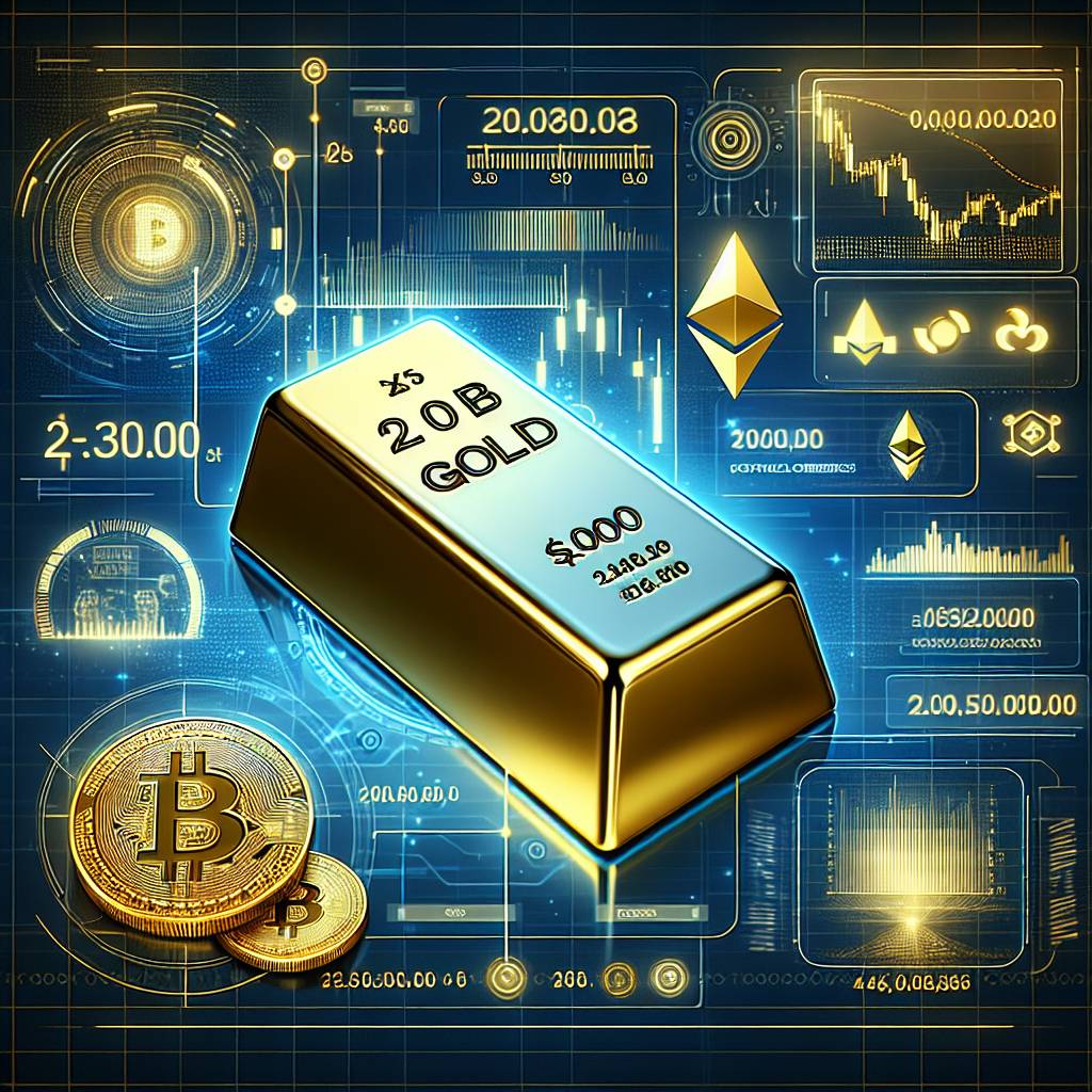 What is the equivalent worth of a 20 lb gold bar in popular cryptocurrencies?