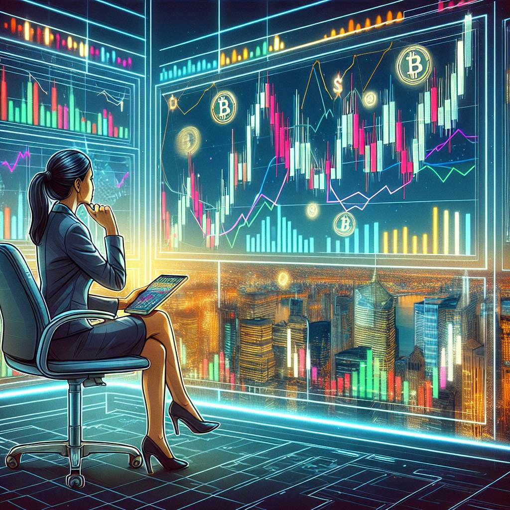 How can candlestick chart patterns be used to predict cryptocurrency price movements?