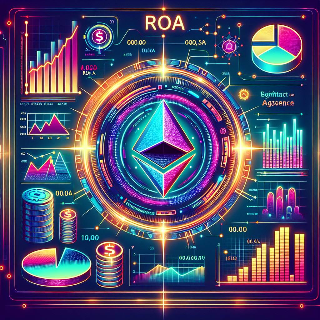 Why is ROA an important metric for evaluating the performance of cryptocurrencies?