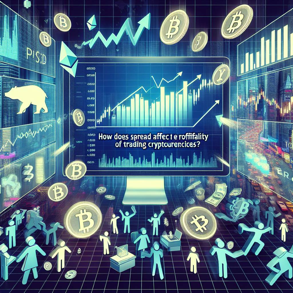 How does low spread affect the profitability of cryptocurrency trading?