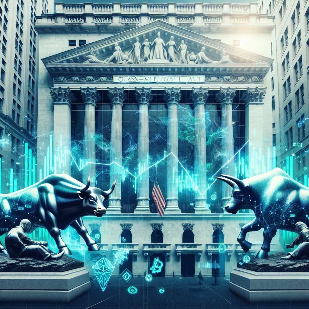 What are the implications of the Glass-Steagall Act on the cryptocurrency market?