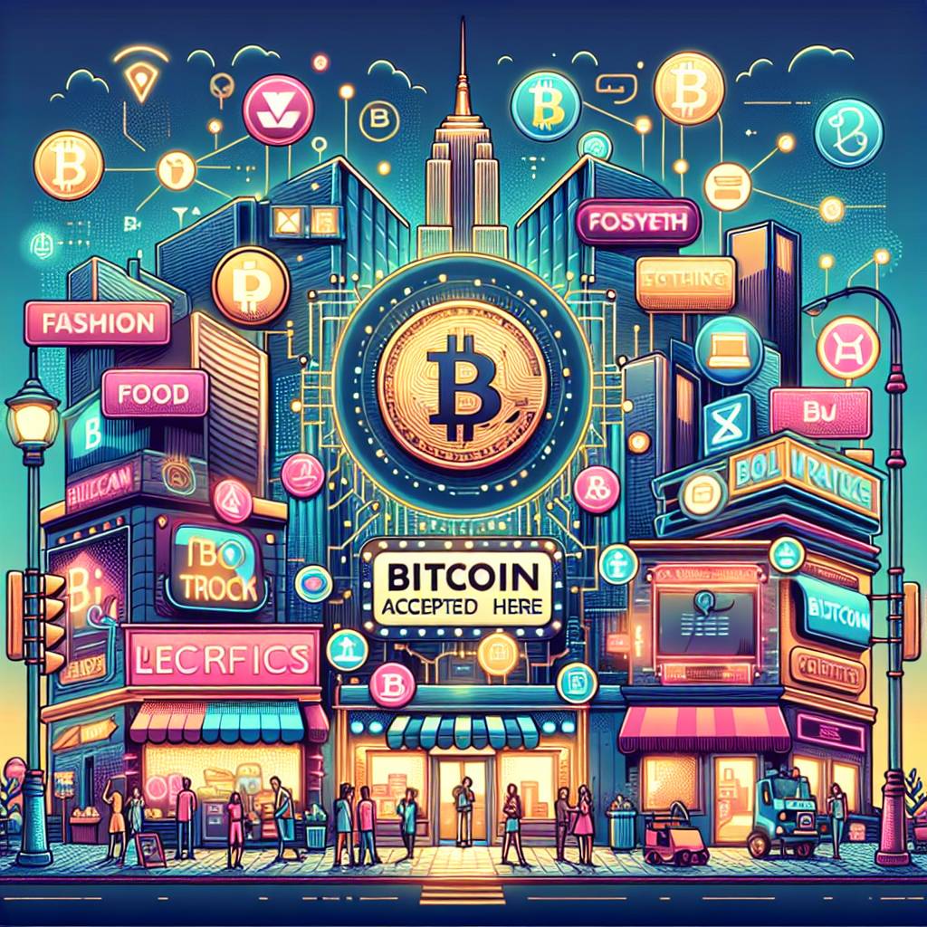 Which businesses accept bitcoin for their products or services?