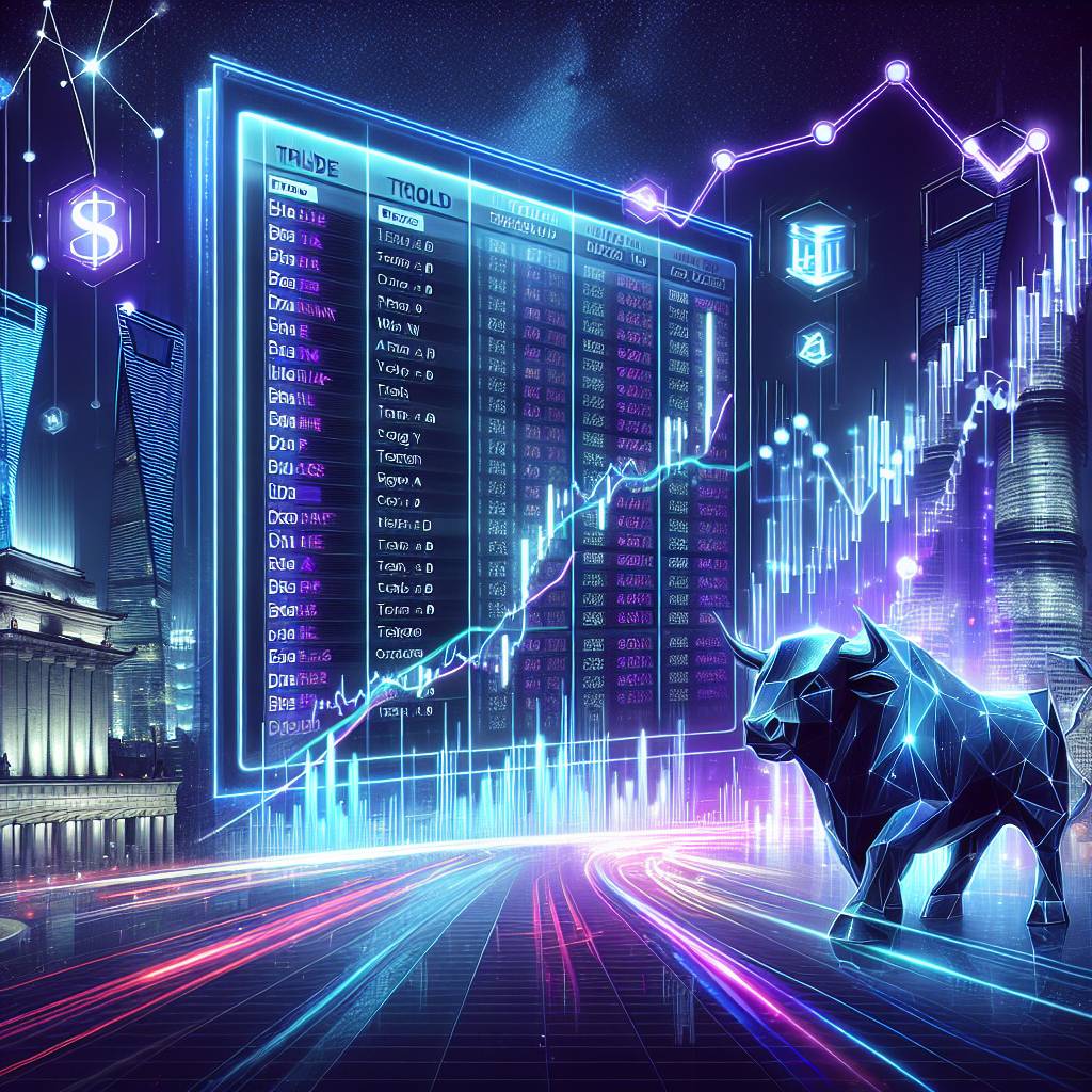 What are the top digital currencies listed on the London Stock Exchange (LSE)?