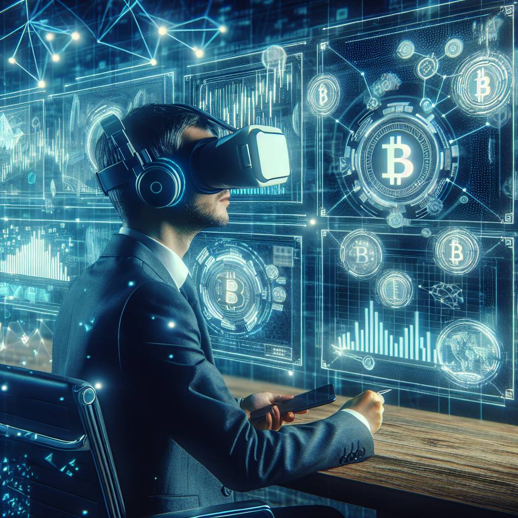 How can VR technology be used to enhance user experience in cryptocurrency trading?