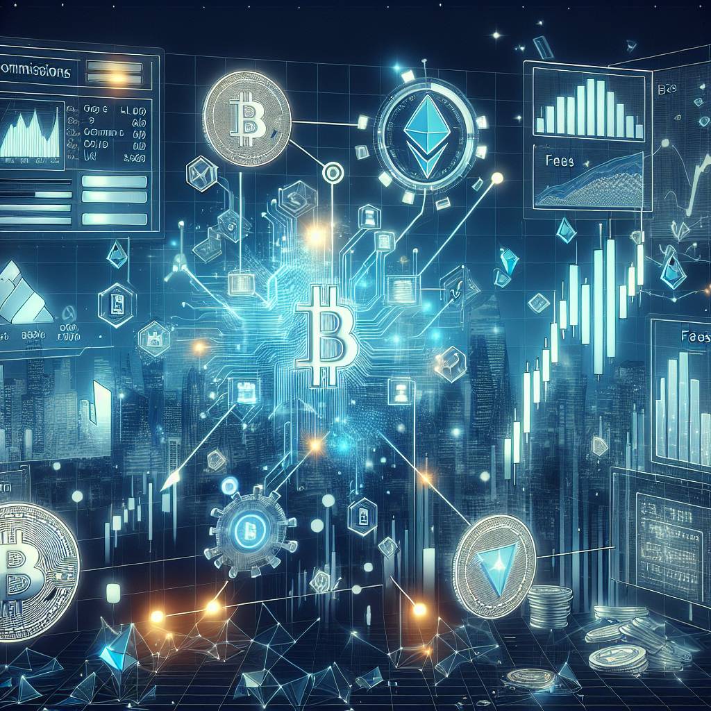 What are the fees and commissions associated with trading cryptocurrencies on Scottrade compared to Schwab?