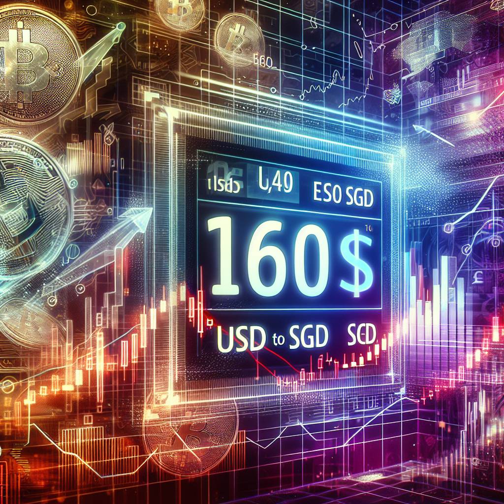 What is the current exchange rate for 160 USD to SGD in the cryptocurrency market?