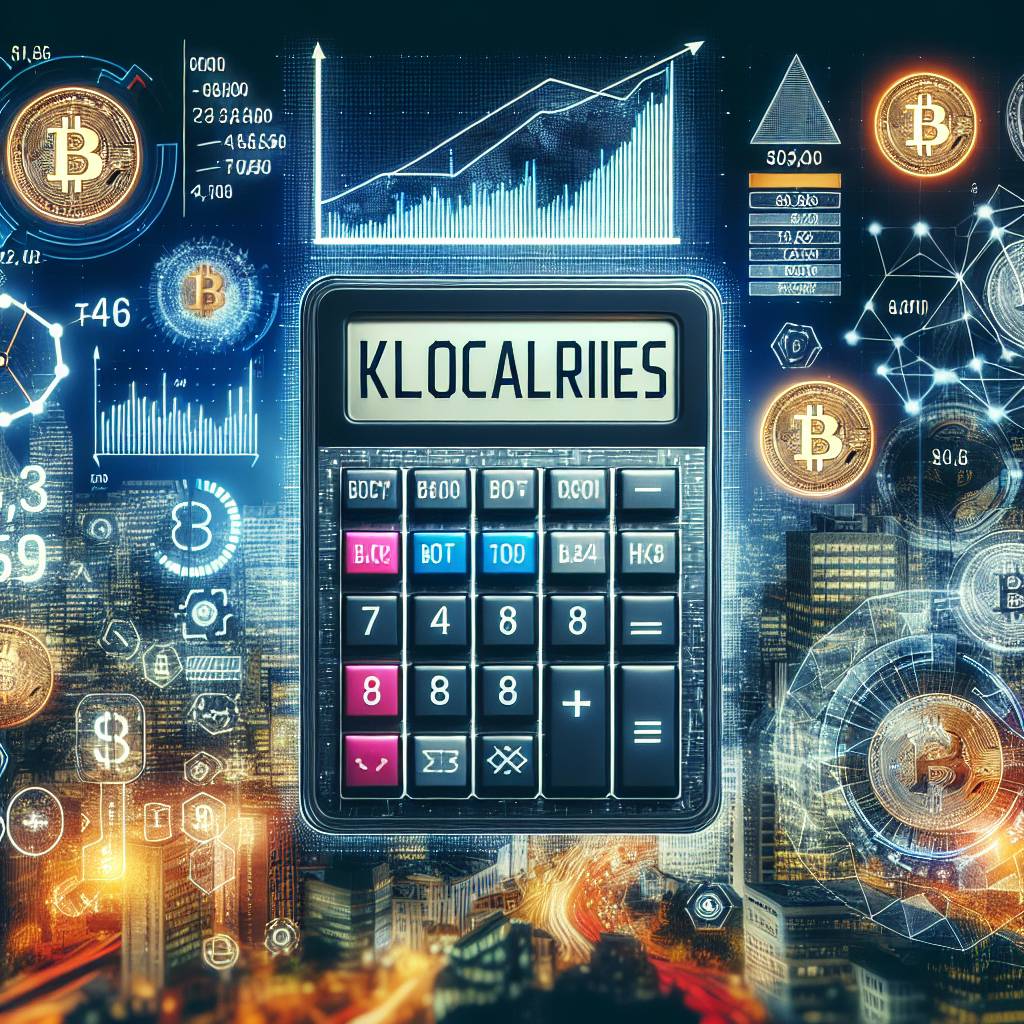 What are the benefits of using a kilocalories calculator for cryptocurrency trading?