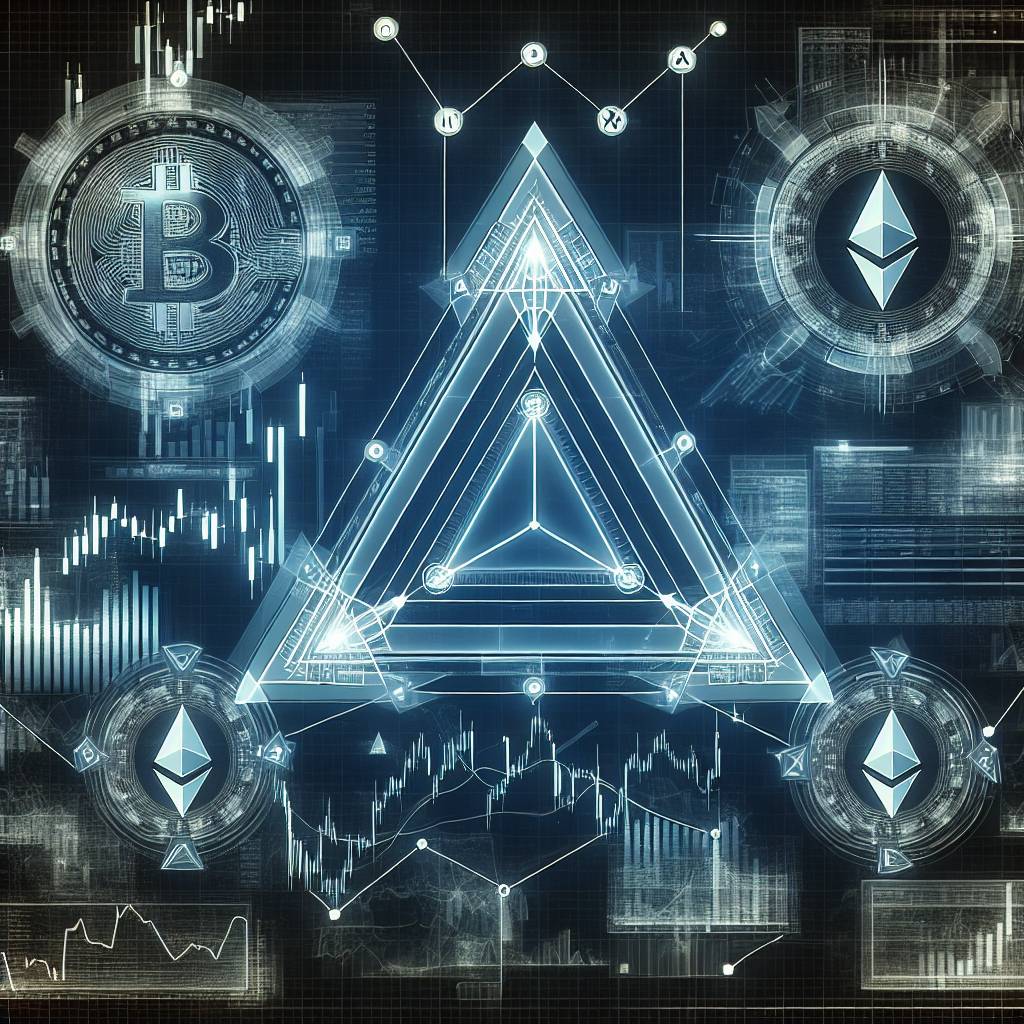 What are the trading triangle patterns commonly used in the cryptocurrency market?