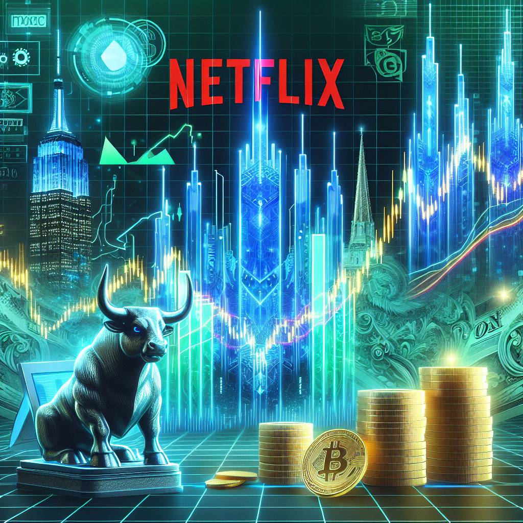 What are the trends in the Netflix stock graph that crypto investors should pay attention to?