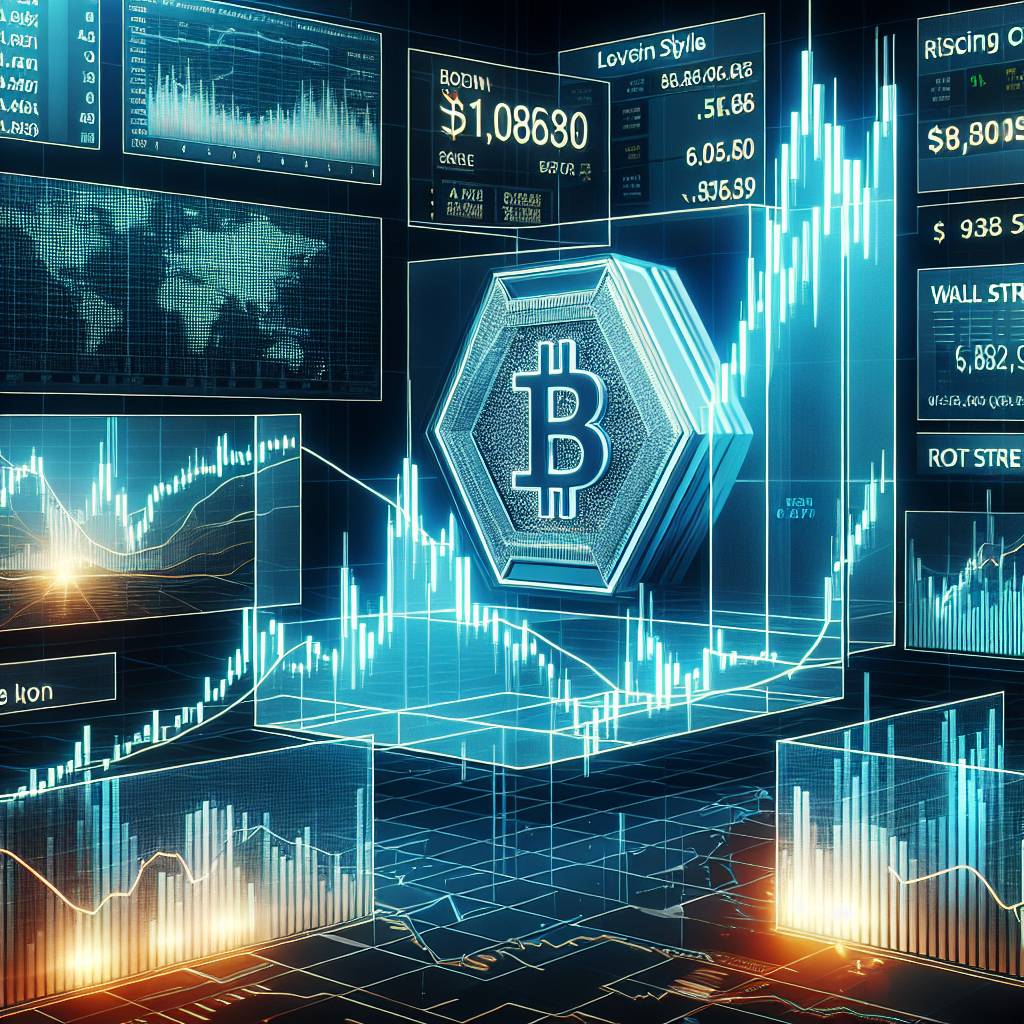 What are some real-life examples of cryptocurrencies that experienced a significant price movement after a rising wedge pattern in a downtrend?